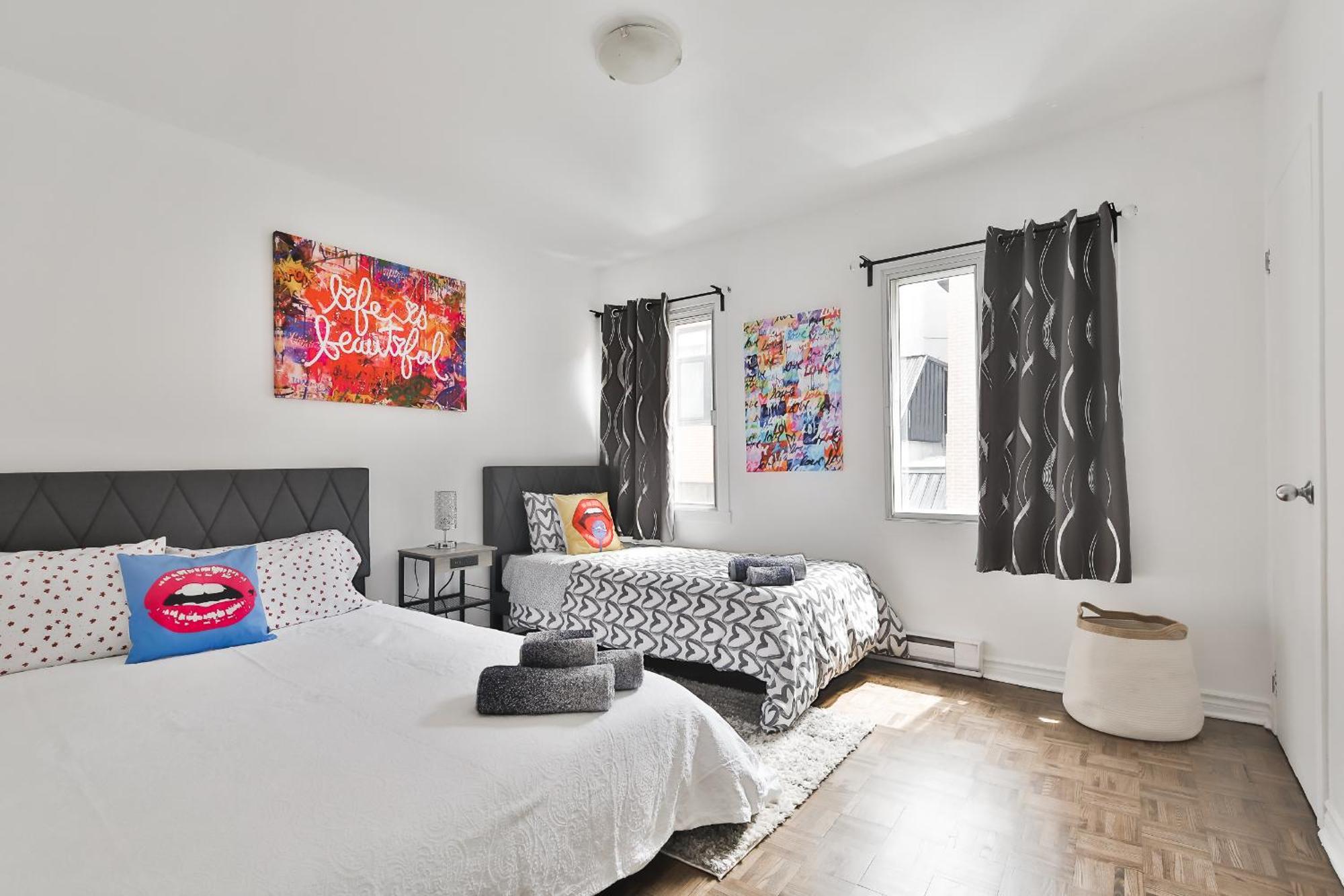 Apartment Free Parking - Full - 5 Min Walk To Metro - Location *