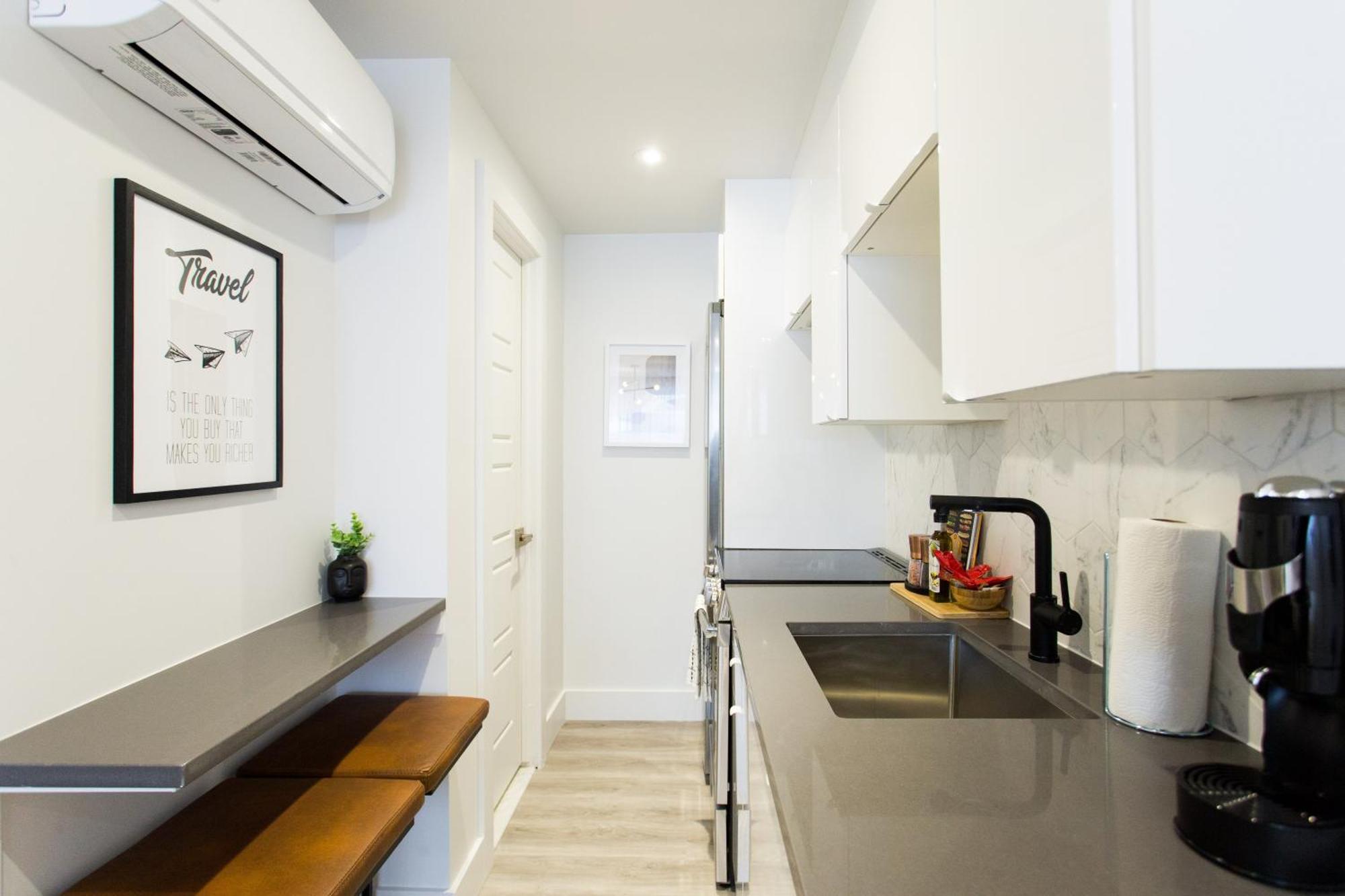 Serene And Styled Little Italy Full Bath By Den Apartment