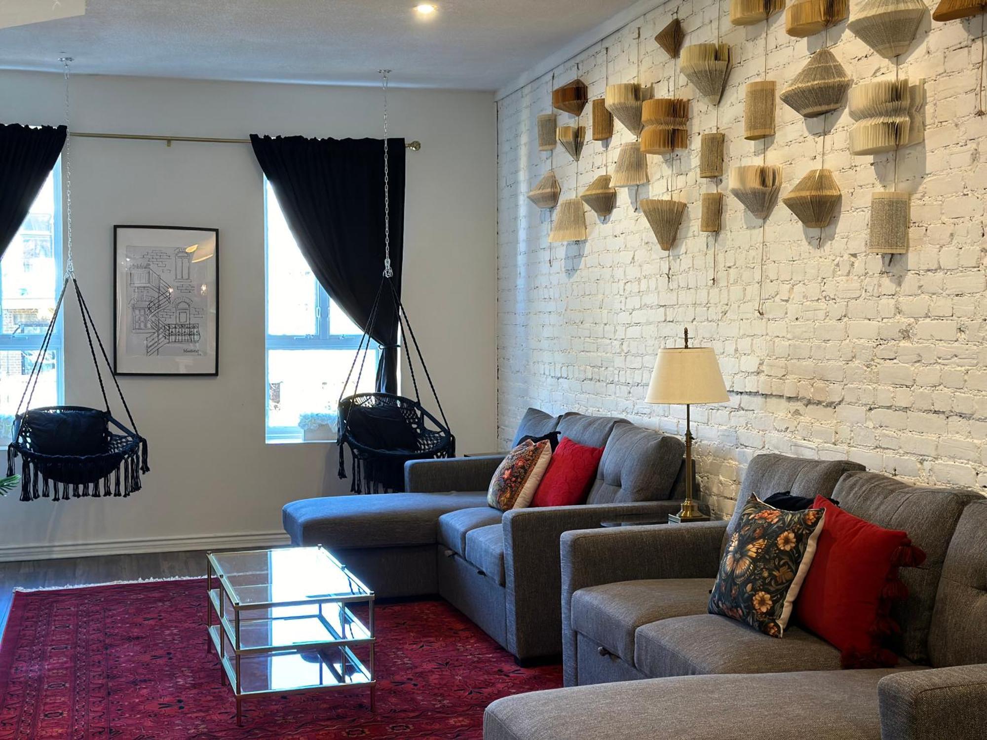 Bonjour Mtl Luxe Loft 3br With 3 On-suite In Historic Plateau Apartment *