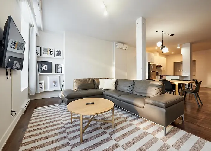 New Spacious Industrial Loft In Le Plateau By Den Stays