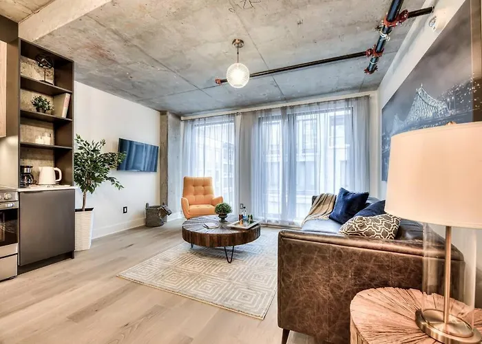 Brand New 2 Bd Modern Suite Hotel In Old Montreal F2